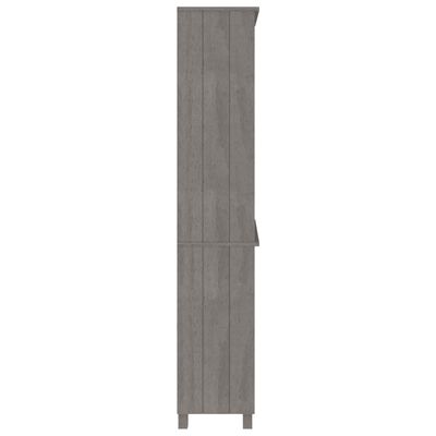 vidaXL Highboard HAMAR Solid Wood Pine Light Grey