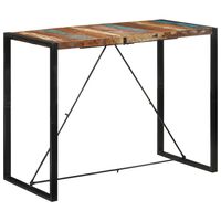 vidaXL Bar Table 140x70x110 cm Solid Wood Reclaimed