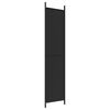 vidaXL 3-Panel Room Divider Black 150x220 cm Fabric
