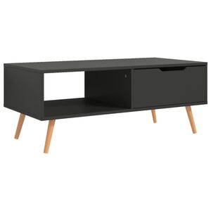 vidaXL Coffee Table Grey 100x49.5x43 cm Engineered Wood