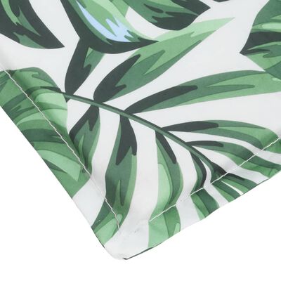 vidaXL Deck Chair Cushion Leaf Pattern Oxford Fabric