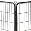 vidaXL Dog Playpen 8 Panels Steel 80x60 cm Black