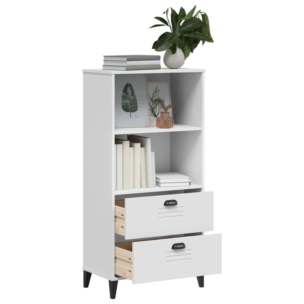 vidaXL Bookcase VIKEN White 60x35x123 cm Engineered Wood