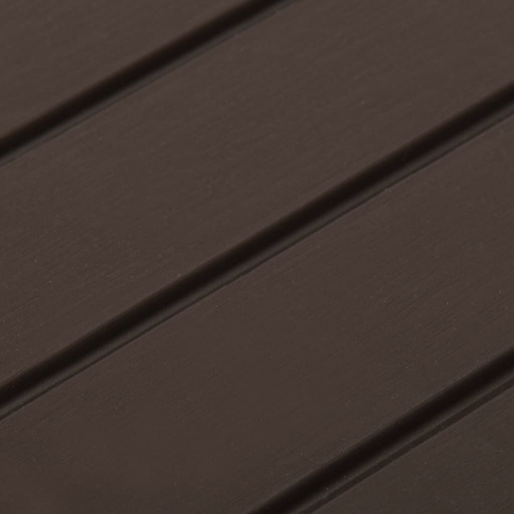 vidaXL Garden Table Mocha 53x53x40 cm Plastic