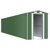 vidaXL Garden Shed Green 192x1021x223 cm Galvanised Steel