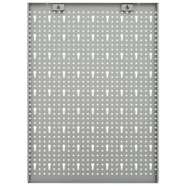 vidaXL Wall-mounted Peg Boards 3 pcs 40x58 cm Steel