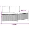 vidaXL Hot Tub Benches with Cushions 2 pcs Black Poly Rattan