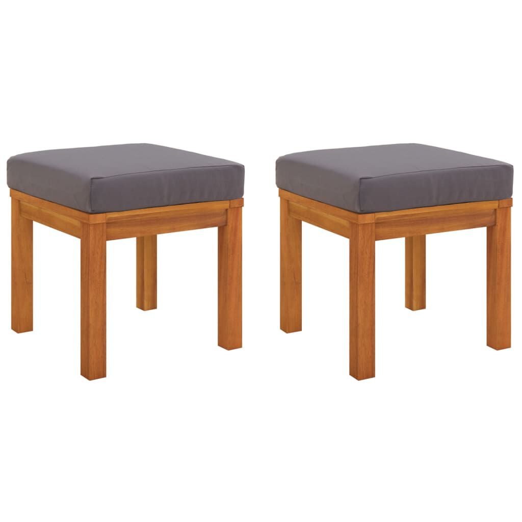 vidaXL 3 Piece Garden Dining Set with Cushions Solid Wood Acacia