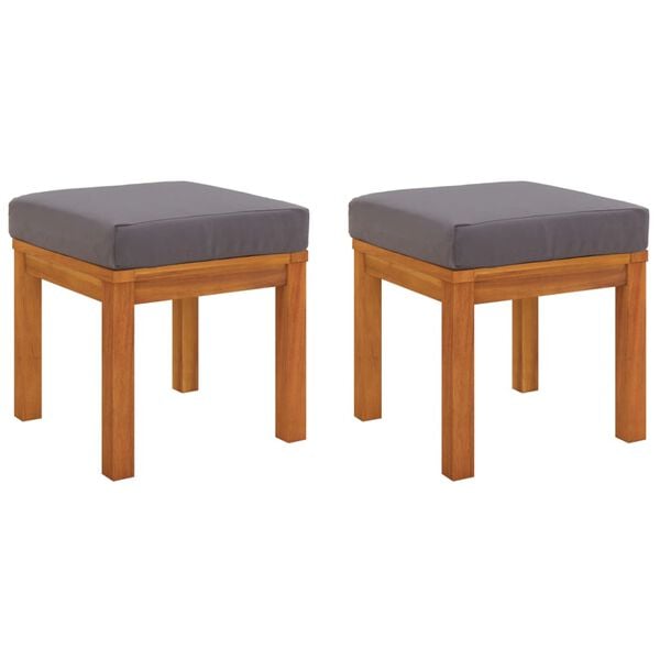 vidaXL 3 Piece Garden Dining Set with Cushions Solid Wood Acacia