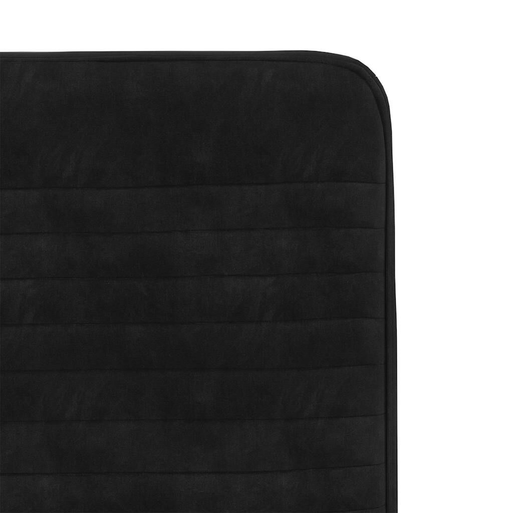 vidaXL Dining Chairs 2 pcs Black Velvet