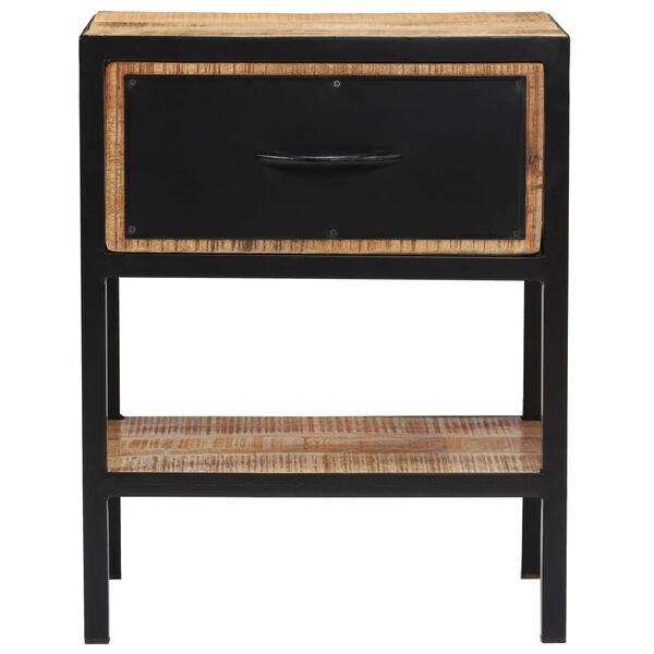 vidaXL Bedside Cabinet Solid Mango Wood 40x30x50 cm
