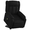 vidaXL Electric Stand up Massage Recliner Chair Black Faux Leather