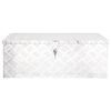 vidaXL Storage Box Silver 80x39x30 cm Aluminium