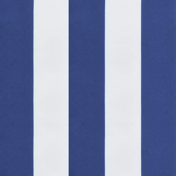 vidaXL Garden Bench Cushions 2 pcs Blue&White Stripe 150x50x7 cm Fabric