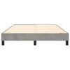 vidaXL Box Spring Bed Frame Light Grey Full Velvet (US Only)