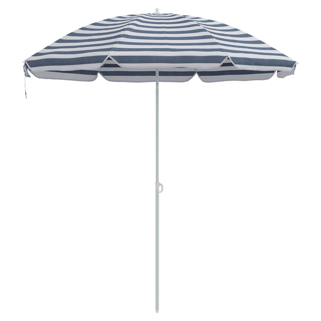 vidaXL Beach Parasol Blue 300 cm