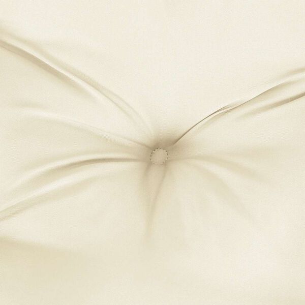 vidaXL Garden Bench Cushion Cream White 150x(50+50)x7cm Oxford Fabric
