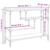 vidaXL Console Table Smoked Oak 100x30x75 cm Engineered Wood