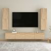 vidaXL TV Cabinets 2 pcs Sonoma Oak 30.5x30x110 cm Engineered Wood