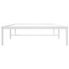 vidaXL Metal Bed Frame without Mattress White 100x190cm