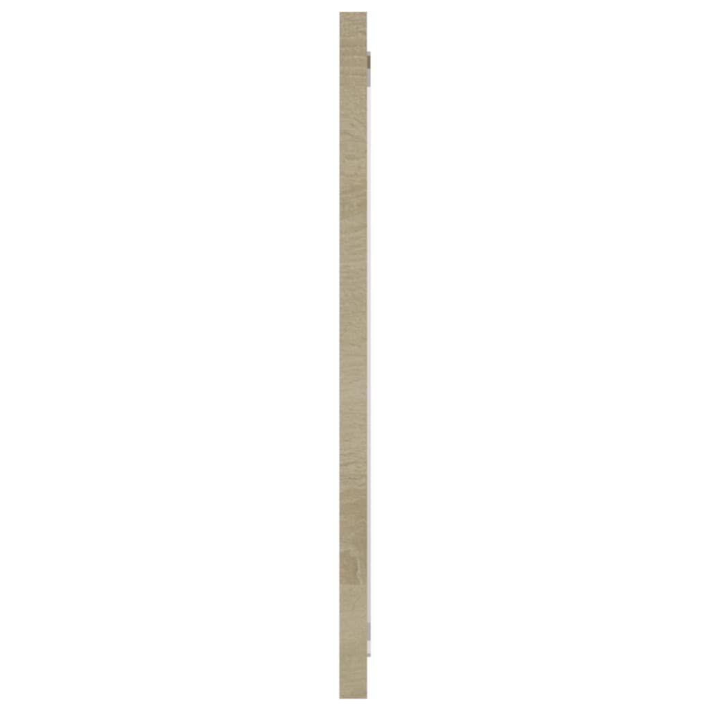 vidaXL Bathroom Mirror Sonoma Oak 80x1.5x37 cm Engineered Wood