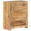 vidaXL Drawer Cabinet 60x33x75 cm Solid Wood Mango