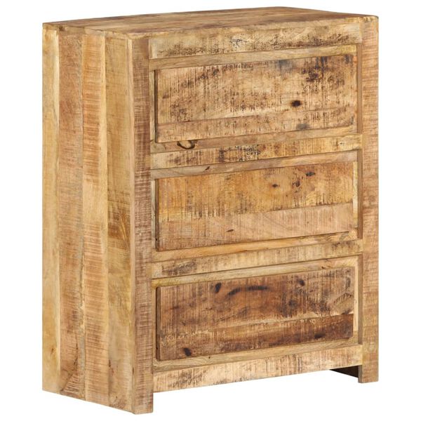 vidaXL Drawer Cabinet 60x33x75 cm Solid Wood Mango