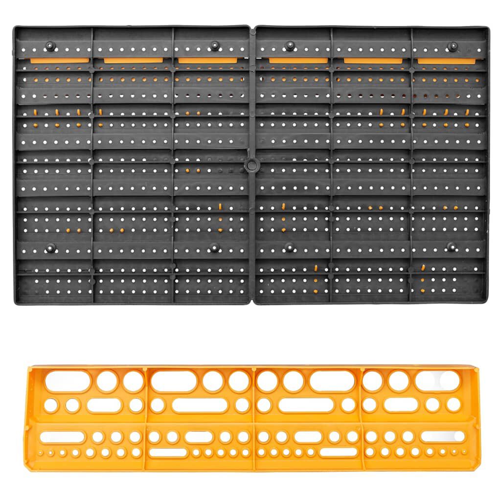 vidaXL Tool Wall 646x385 mm 26 Tool Holders PP