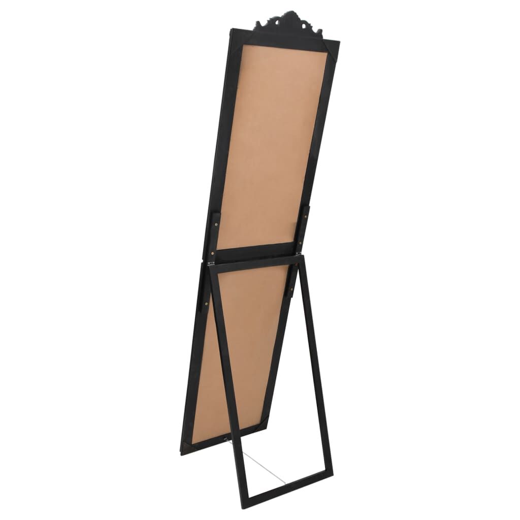vidaXL Free-Standing Mirror Black 50x200 cm