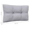 vidaXL 3 Piece Garden Lounge Set with Grey Cushions Solid Pinewood