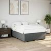 vidaXL Bed Frame without Mattress Dark Grey&nbsp;Queen Fabric