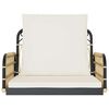 vidaXL Swing Chair with Cushions 63x58x39 cm Poly Rattan and Steel