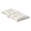 vidaXL Lowback Chair Cushions 6 pcs Melange Cream 100x50x7 cm Fabric