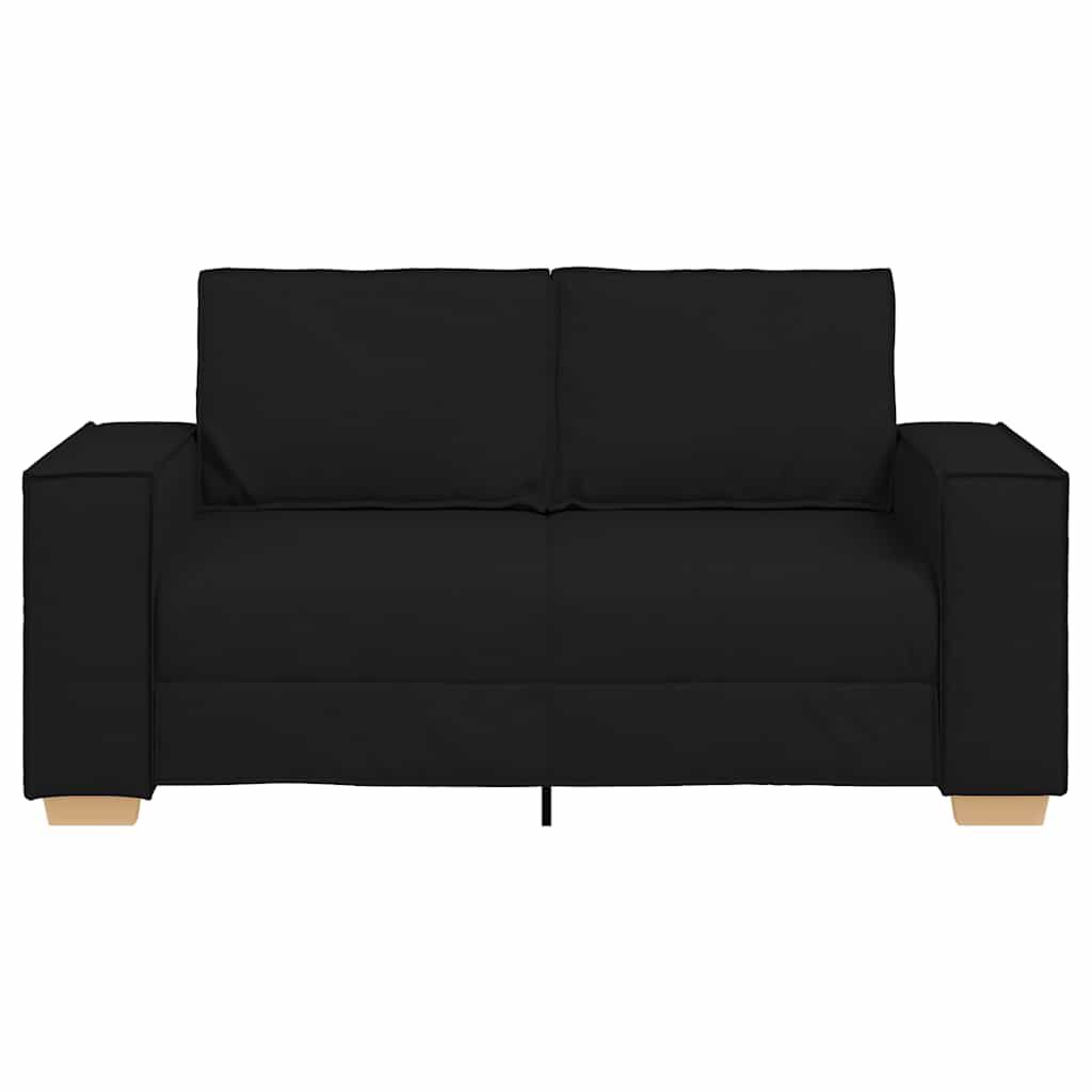 vidaXL 2-Seater Sofa Black 120 cm Fabric