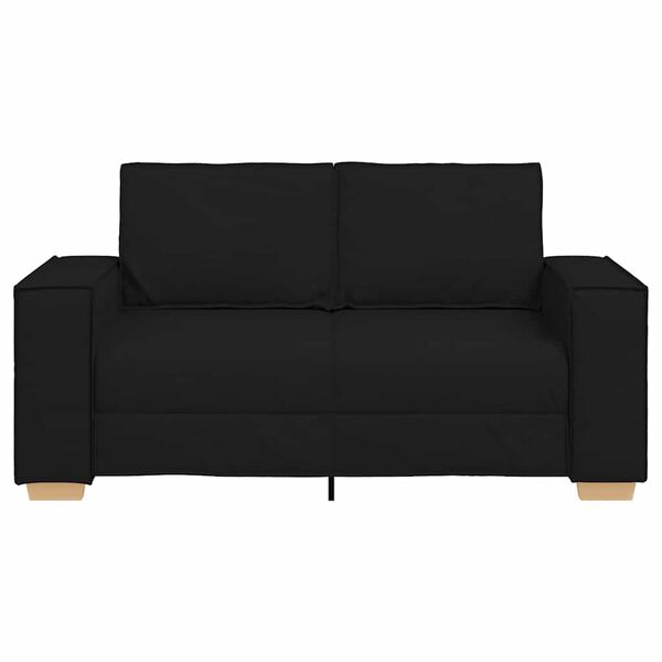 vidaXL 2-Seater Sofa Black 120 cm Fabric