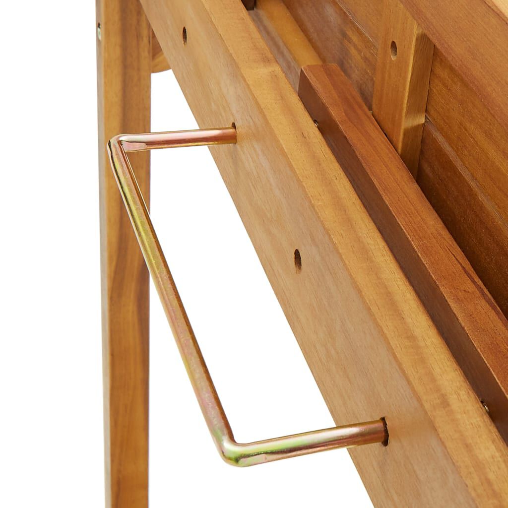 vidaXL 3 Piece Balcony Bar Set Solid Acacia Wood