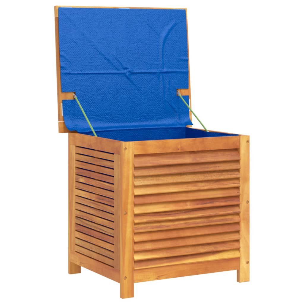 vidaXL Garden Storage Box with Louver 60x50x56 cm Solid Wood Acacia