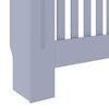 vidaXL RadiatorCover 2 pcs Grey 78x19x81.5cm Engineeredwood