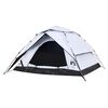 vidaXL Camping Tent Dome 4-Person White Blackout Fabric Quick Release