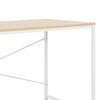 vidaXL Computer Desk White and Oak 120x60x70 cm