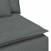 vidaXL Modular Sofa Centre Module with Cushions Dark Grey 100 cm