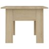 vidaXL Coffee Table Sonoma Oak 55x55x42 cm Engineered Wood