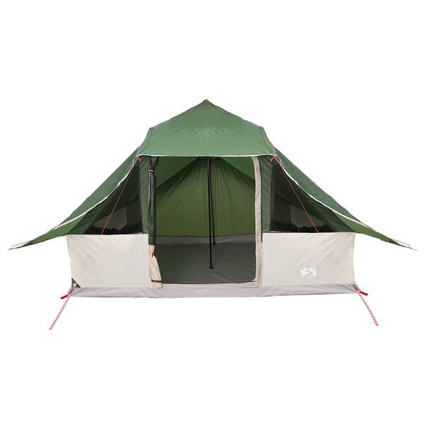 vidaXL Family Tipi Tent Folding with Roof Green 364 x 281 x 257 cm