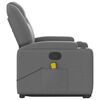 vidaXL Stand up Massage Recliner Chair Dark Grey Fabric