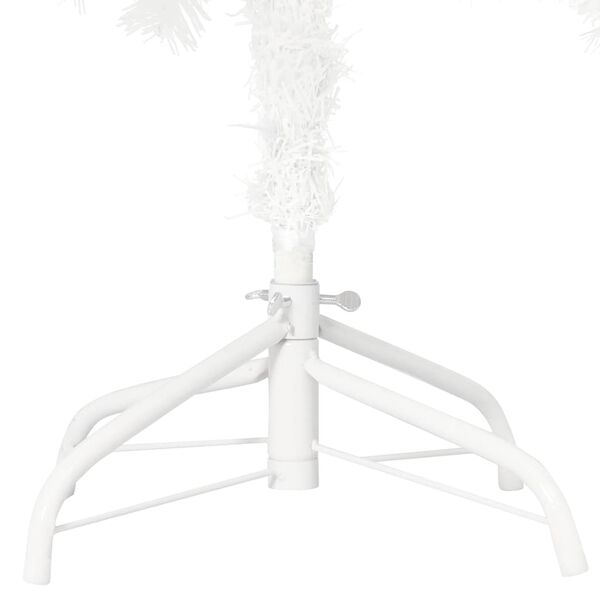 vidaXL Artificial Pre-lit Christmas Tree with Ball Set White 210 cm