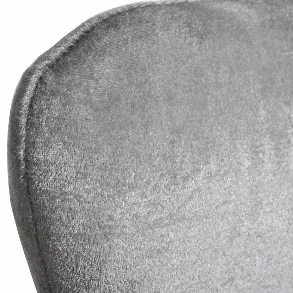 vidaXL Armchair with Egg Shape Silver