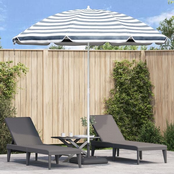 vidaXL Beach Parasol Blue 300 cm