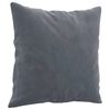vidaXL 2-Seater Sofa with Throw Pillows Dark Grey 120 cm Velvet