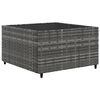 vidaXL 5 Piece Garden Lounge Set with Cushions Grey Poly Rattan
