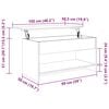 vidaXL Coffee Table Brown Oak 102x50x52.5 cm Engineered Wood